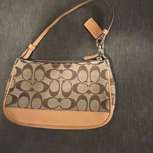 Coach tan handbag